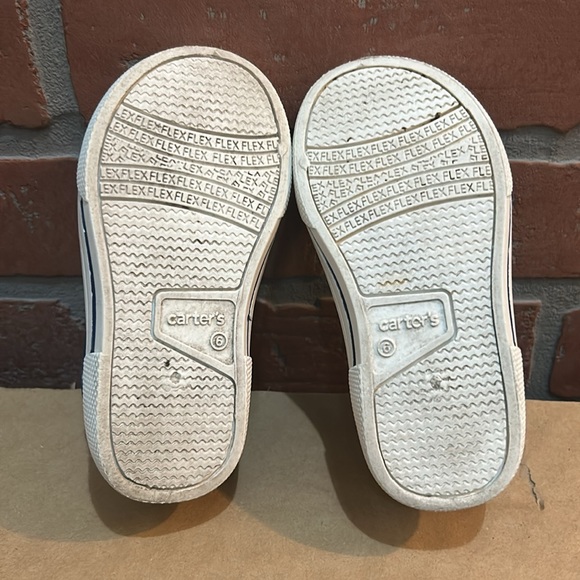 Carter’s boys navy blue,multi-color dinosaur slip on sneaker size 6 toddler - Picture 4 of 5